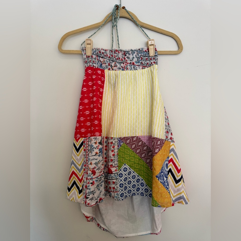 Anthropology Patchwork Halter Top, NWT, size 12